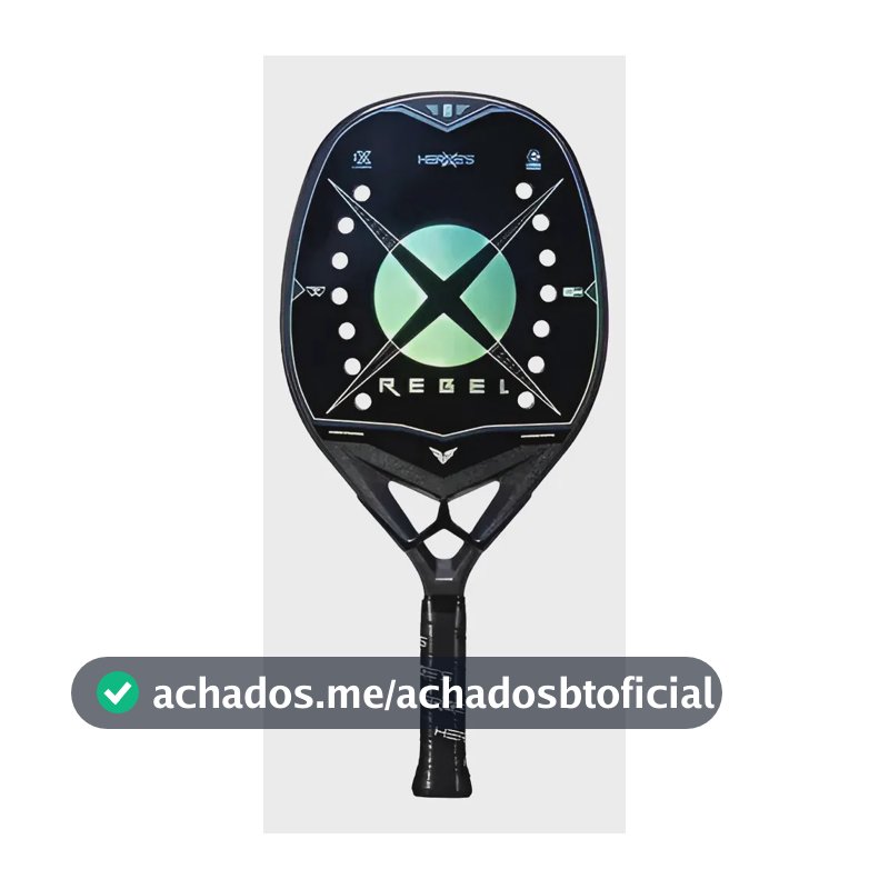 Raquete De Beach Tennis Heroes Rebel 2024 Com Capa Preto