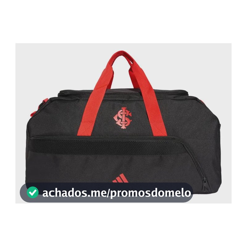 Mala Duffel Internacional adidas Preto