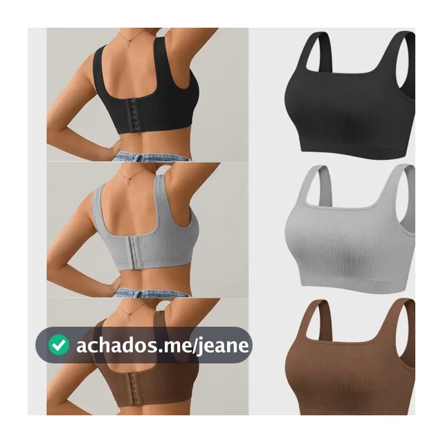 Kit 4 Top Com Bojo Fitness Academia Sem Costura Poliamida