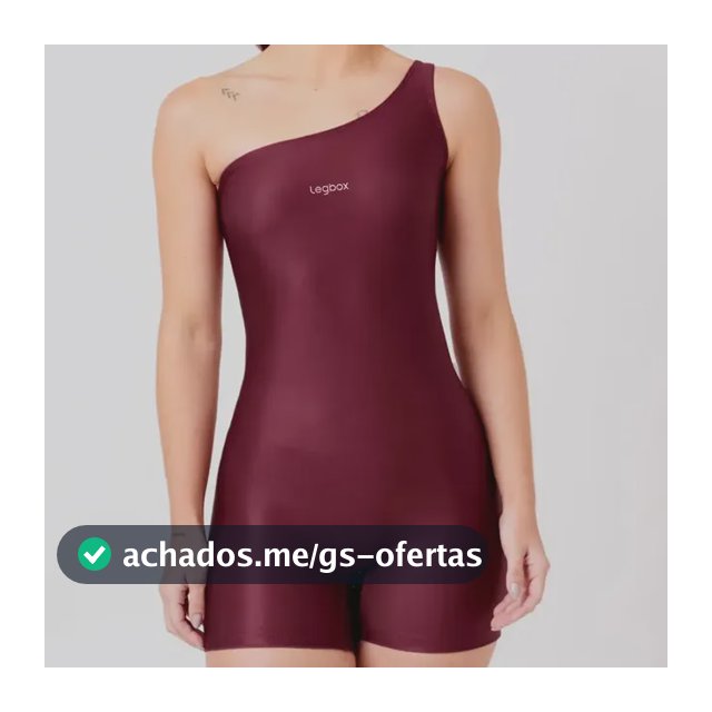 Macaquinho One Legbox Original Feminino Confortável Academia Vinho Liso M