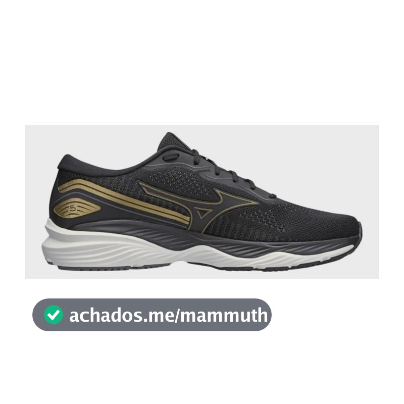 Tênis Masculino Wave Falcon 5 Mizuno Pret90 Liso 42 Br
