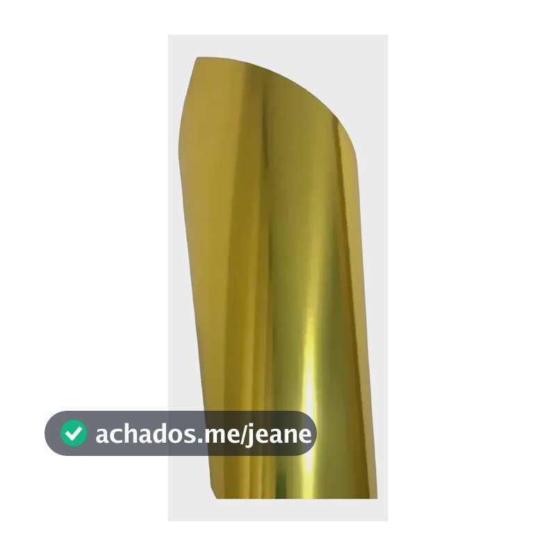 Papel Laminado Lamicote Ouro A4 1 Face 180g 20 Folhas Dourado