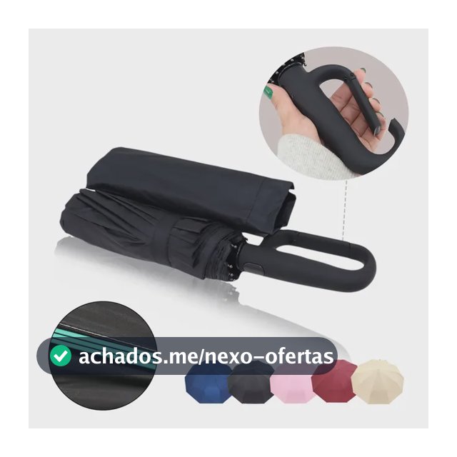 Guarda Chuva Automático Reforçado Proteção Solar Sombrinha