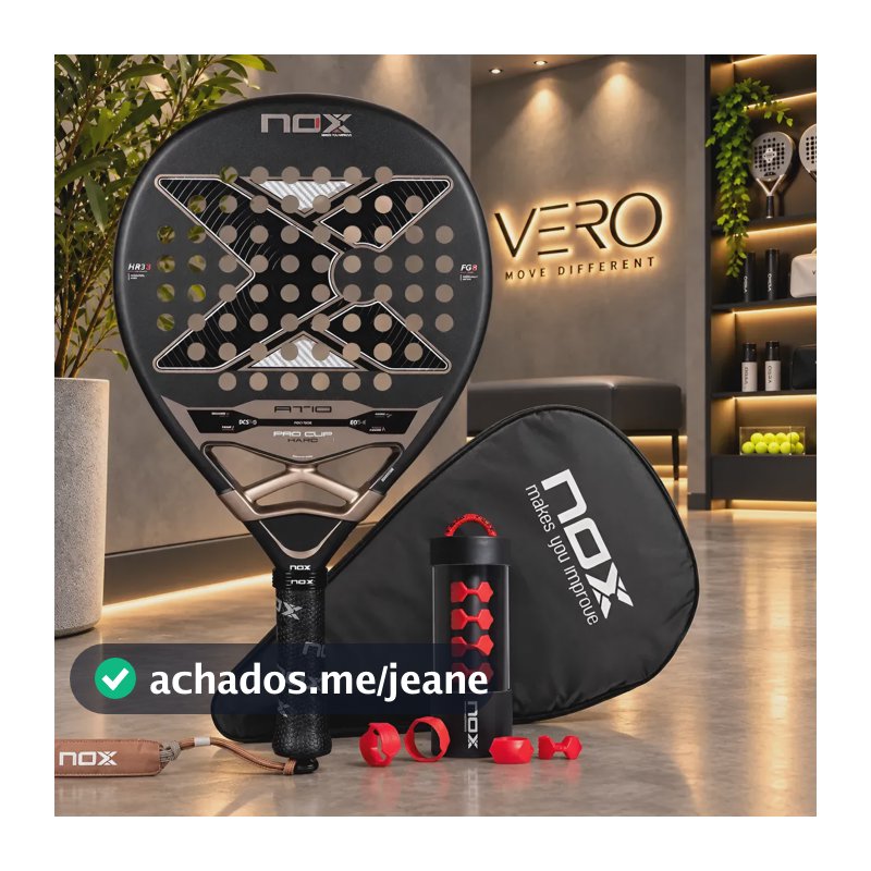 Raquete Padel Nox At10 Pro Cup Hard 2026 - By Agustín Tapia Preto