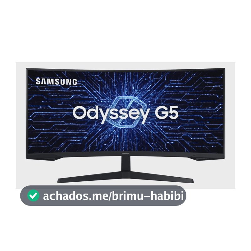 Monitor Gamer Curvo Samsung Odyssey 34" G5 165 Hz 1ms Ultrawide Preto