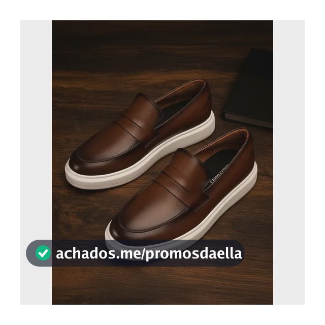 Sapato Loafer Masculino Mocassim Couro Casual Comfort Luxo