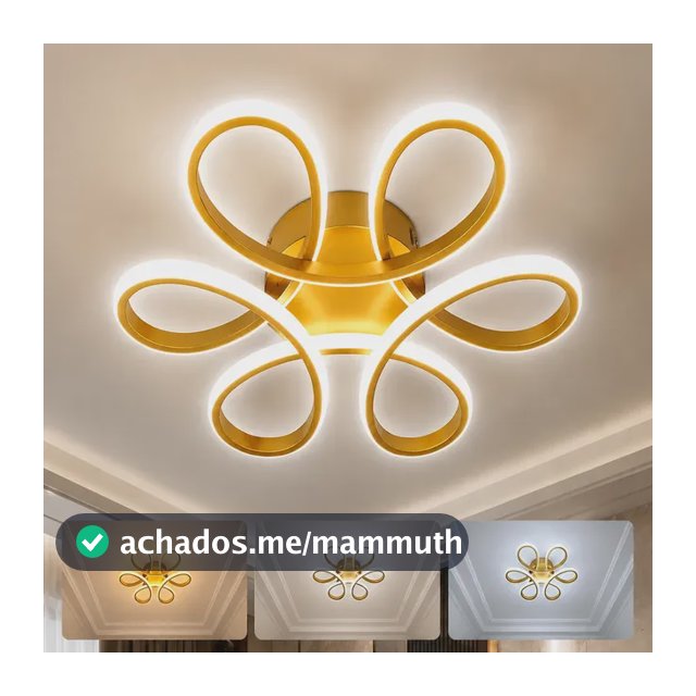Luminária Led Moderna De Seis Folhas Para Teto Quarto Bivolt