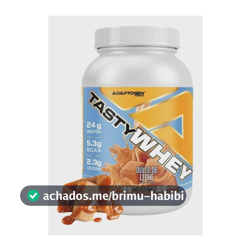 Tasty Whey 3w Adaptogen 912g Whay - Original - Novos Sabores Doce De Leite
