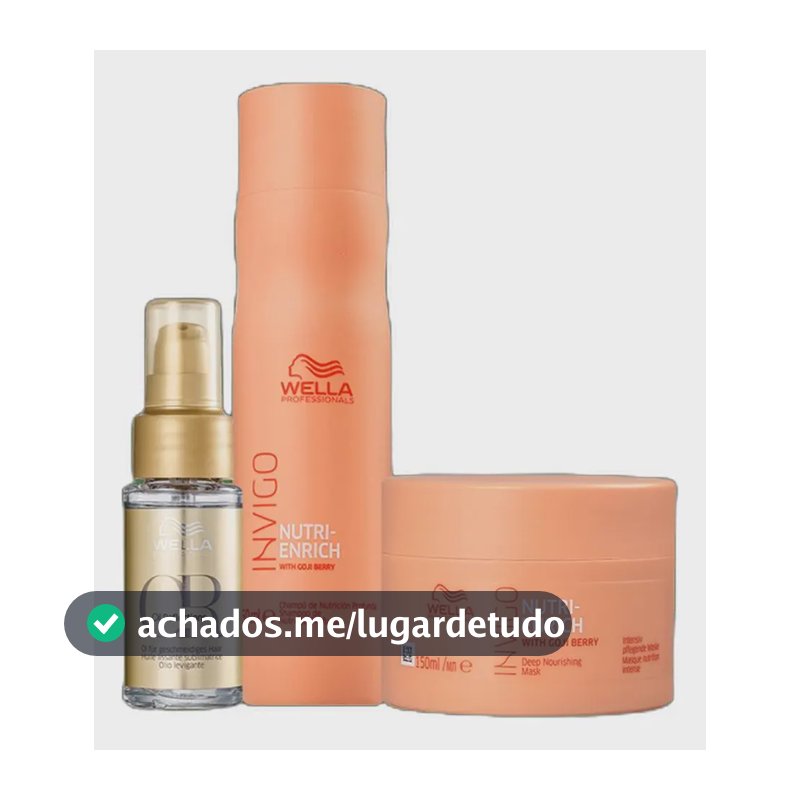 Kit Wella Professionals Invigo Nutri-enrich + Oil Reflection