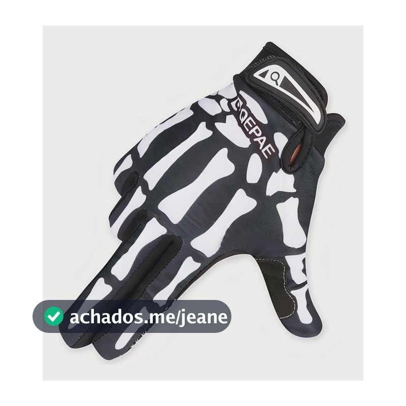 Luvas de Motocicleta iBoa Dedo Longo Antiderrapantes Preto Tamanho G