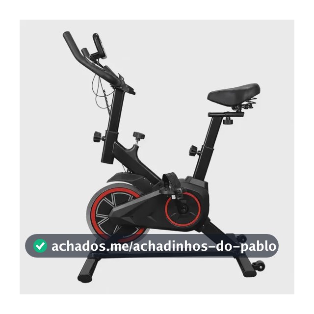 Bicicleta Ergométrica Bike Spinning Para Exercícios Com Volante e Display LCD