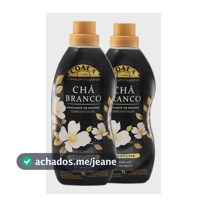 Kit 2 Amaciantes Coala Laundry - Chá Branco 1l