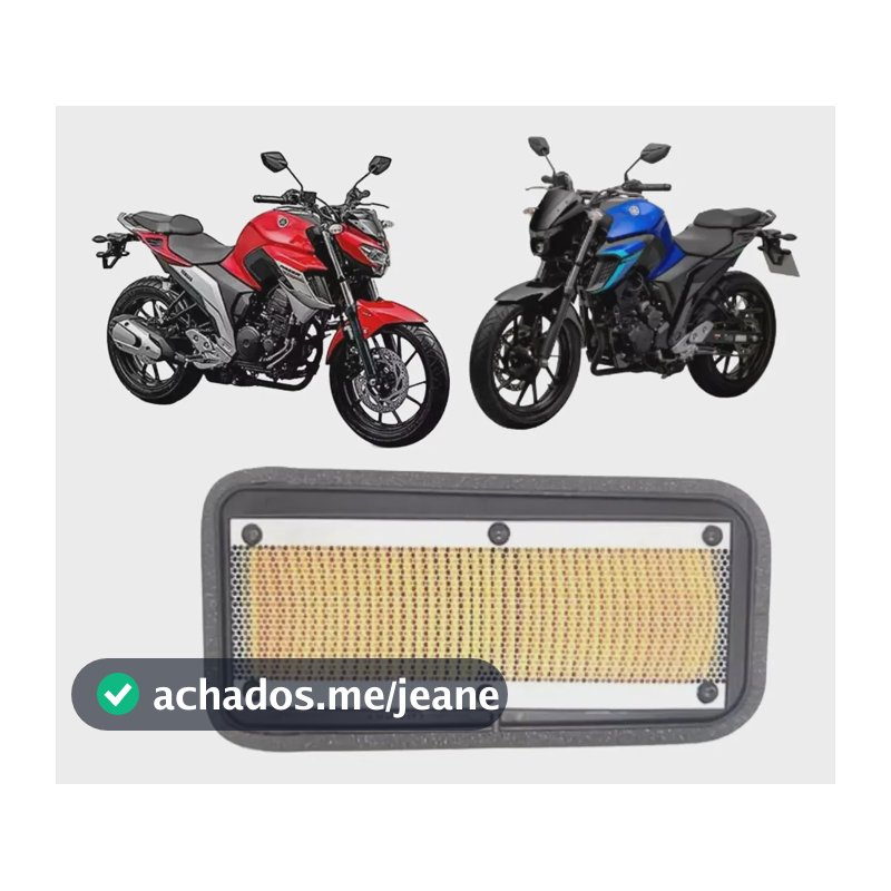 Filtro Ar Moto Yamaha Fazer 250 Fazer250 2018 2022 Fz15 Fz25