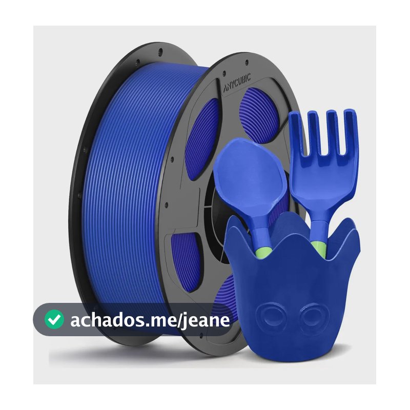 Filamento Petg Impressora 3d Anycubic 1kg 1,75mm Azul