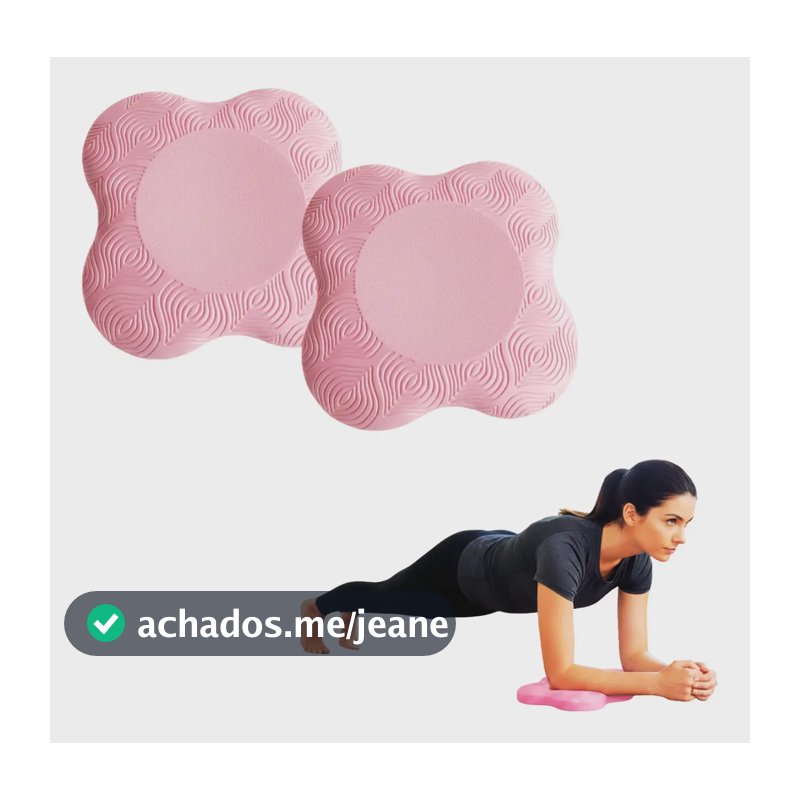 2 Almofada Apoio Yoga Pilates Suporte Joelho Cotovelo Ioga Rosa