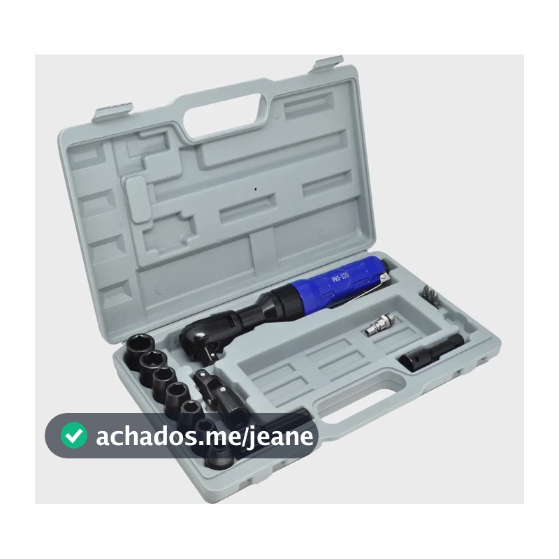 Chave Catraca Reversível Pneumática Soquete Bits Oficina Pdr
