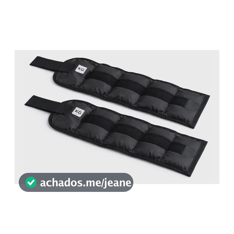 Caneleira De Peso Par De 2kg Exercício/academia/musculação Preto
