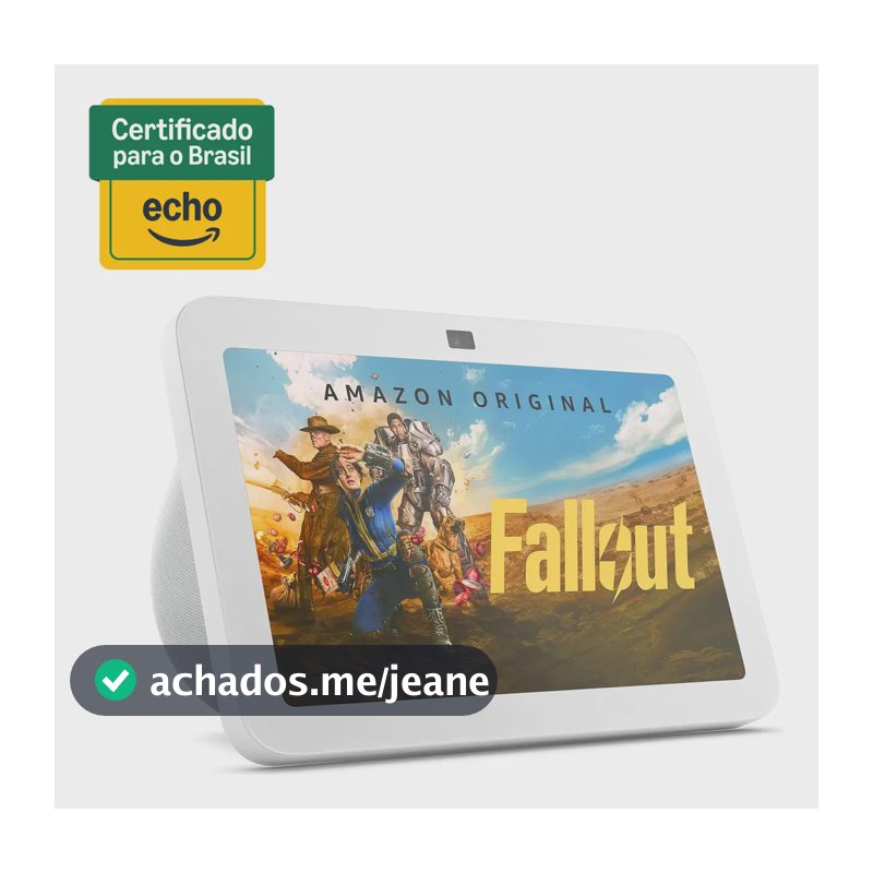 Caixa de Som Inteligente Amazon Echo Show 8 3ª Geração com Tela de 8" e Alexa, Branco