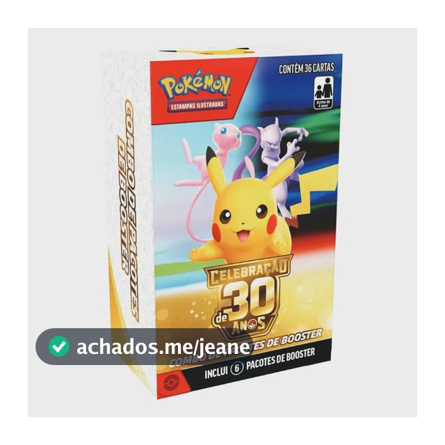 Pokémon Tcg: Celebração 30 Anos - Booster Combo Português