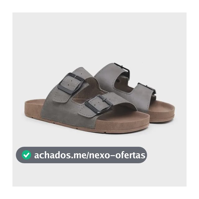 Birken Masculina Birken Chinelo Em Couro Ecológico Leve