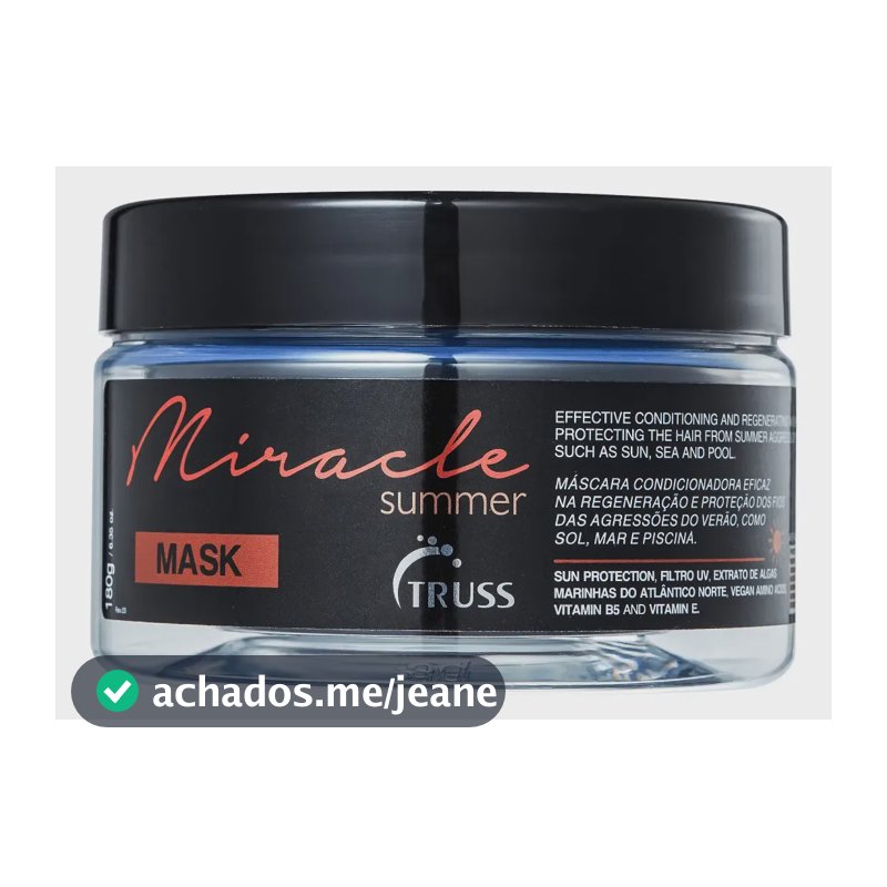 Truss Miracle Summer - Máscara Capilar 180g