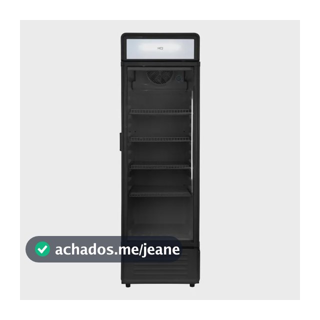 Refrigerador Expositor Vertical Pv Hq 320l Hq-320revpvx Preto 110v