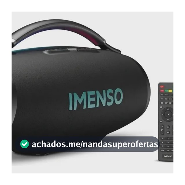Caixa De Som Imenso X69a 500w Rms 45000mah Rgb Ipx6 2 Mic Preto
