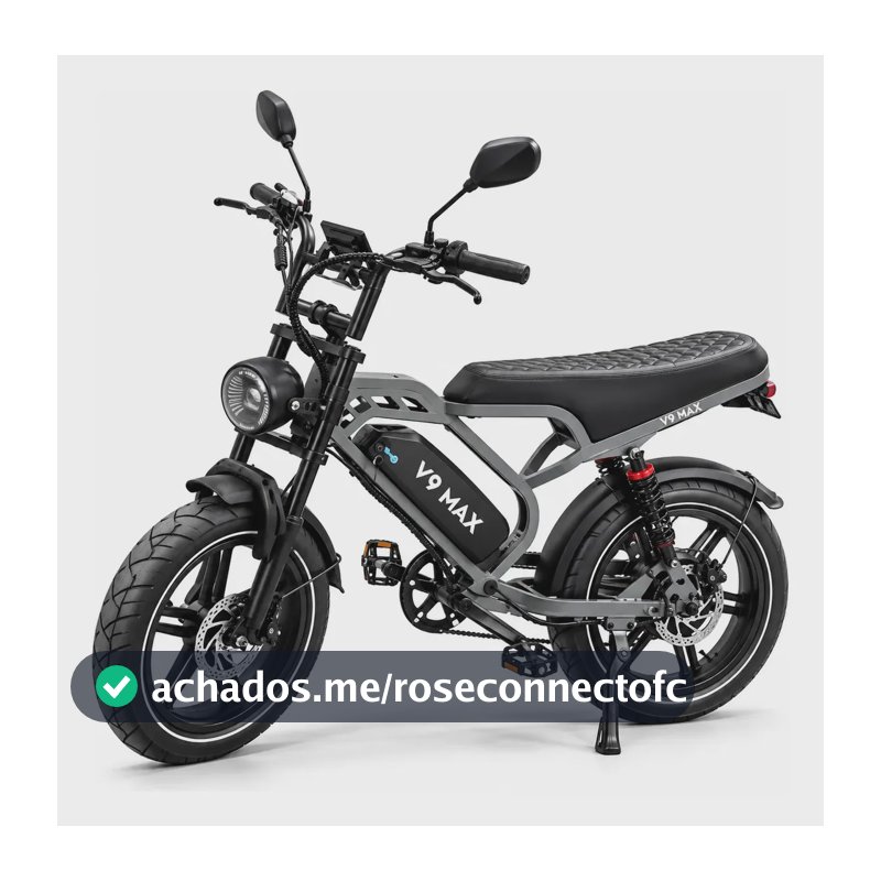Bicicleta Bike Eletrica V9 Max 60km Autonomia Urbana 32km/h Preto 20