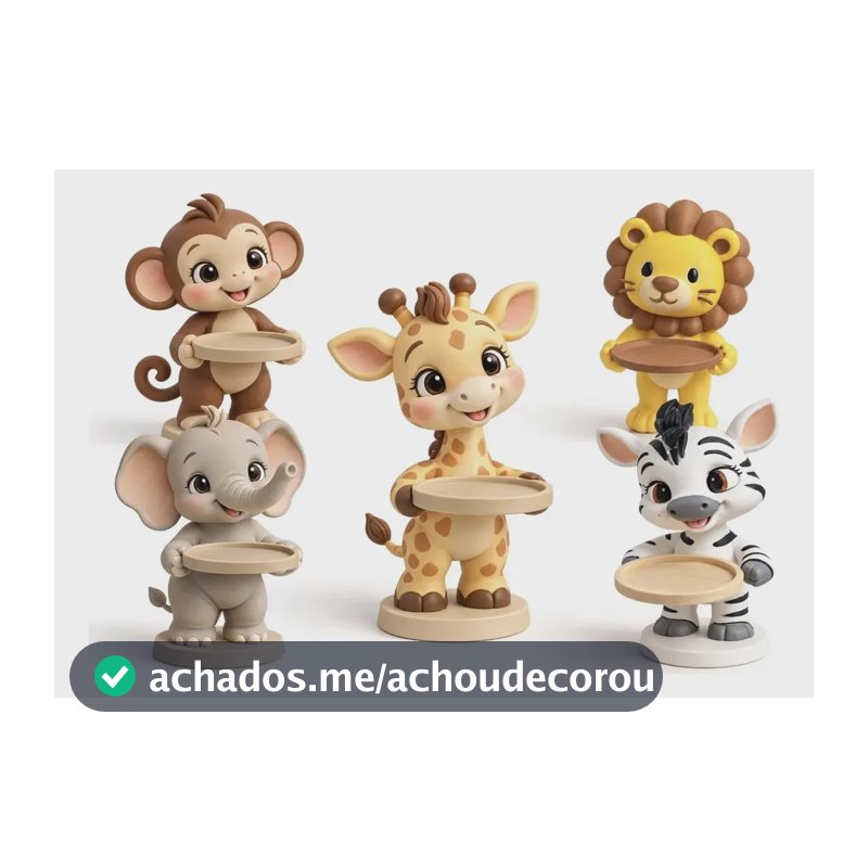 Kit 5 Peças Safari  Decoração Festas