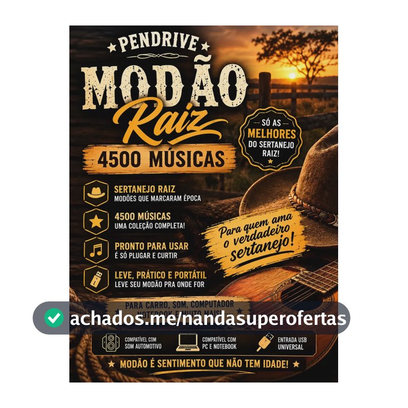 Pen Drive 4500 Modas Sertanejas Raiz Estandar