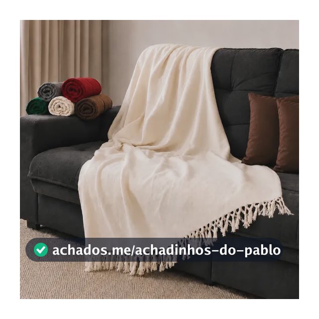 Manta Para Sofá Grossa King Size Gigante Decorativa 300x180