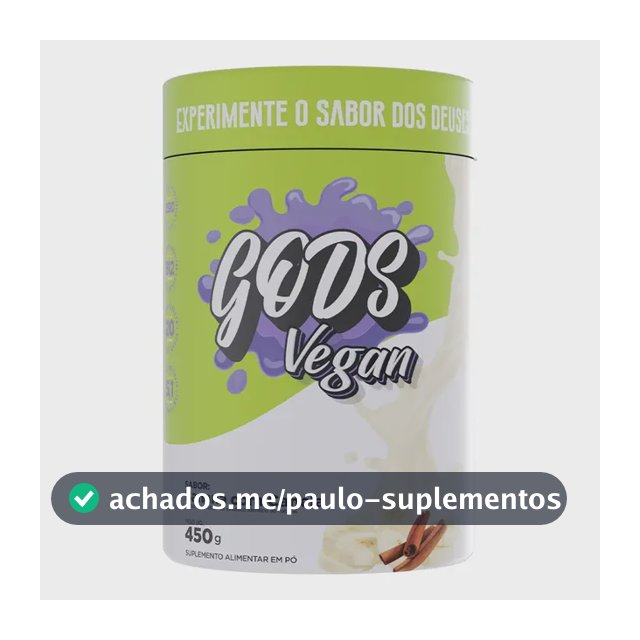 Whey Protein Gods Vegano Sem Gluten Canibal Inc 450g