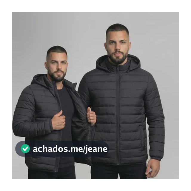 Jaqueta Masculina Puffer Bobojaco Nylon Frio Inverno Luxo