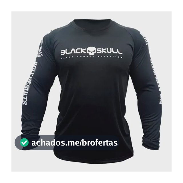 Camiseta Dry Fit Soldado Bope Manga Longa Black Skull