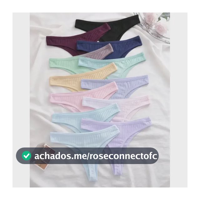 Kit 5 Calcinhas Fio Dental Canelada Em Suede Forro Algodão