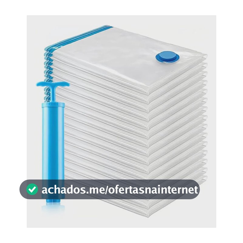 Kit 10 Sacos A Vácuo Organizadores 50x60cm Com Bomba