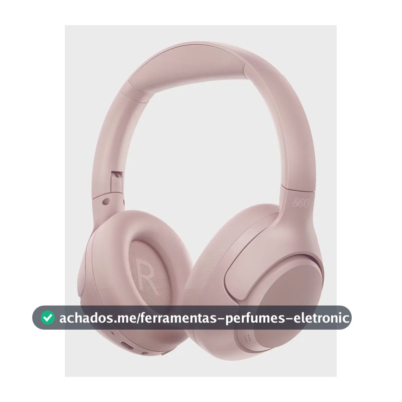 Headset Qcy H3 Anc Adaptativo Bluetooth 5.3 Multiponto 60h Cor Rosa
