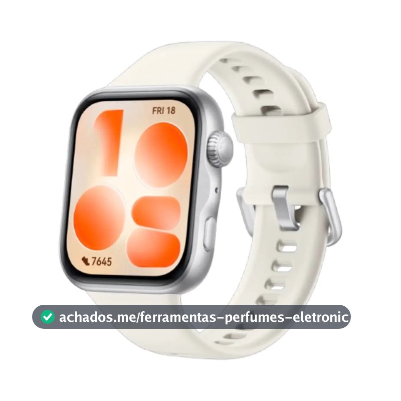 Smartwatch HUAWEI WATCH FIT 5 AMOLED de 182" Design Leve Mini Treino Bateria com Até 10 Dias 64 GB Gerenciamento Avançado da Saúde Monitor do Sono SpO2 GPS Compatível com iOS e Android Branco