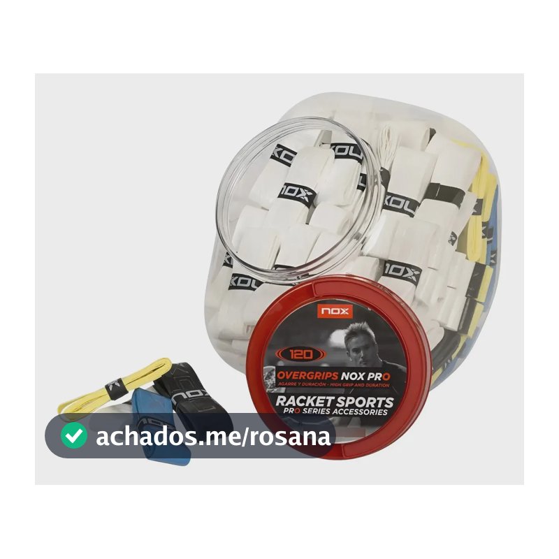 Overgrip Nox Pro Para Raquete Beach Tennis Ou Padel Grip Cor Branco