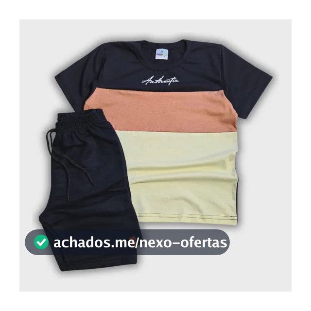Conjunto Roupa Infantil Menino Masculino Verão Barato 1 Ao 8