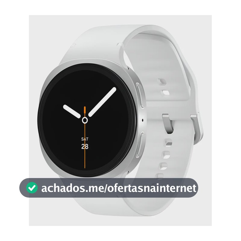 Samsung Galaxy Watch8 Smartwatch 40mm Lte, Galaxy Ai Caixa Prata Pulseira Prata Bisel Prata