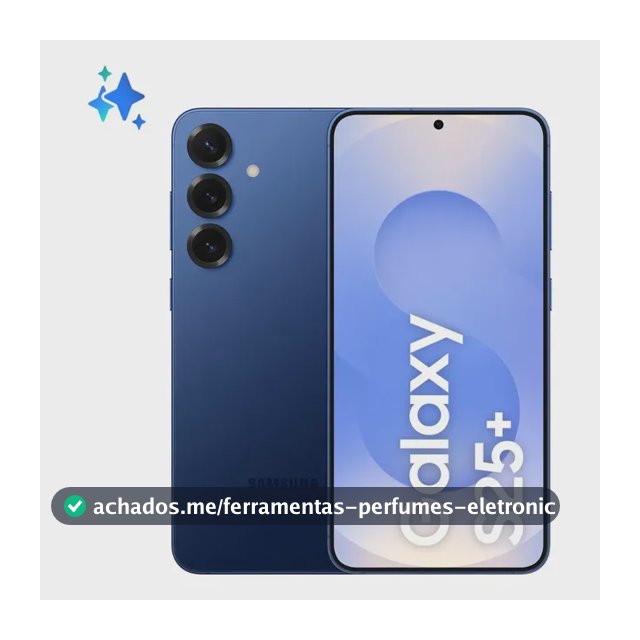 Samsung Galaxy S25+ 512GB, 12GB, Câmera Tripla - Azul Marinho