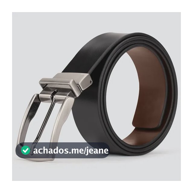 Cinto Masculino Couro Legitimo 2 Em 1 Dupla Face Fivela 360° Marrom Liso 120