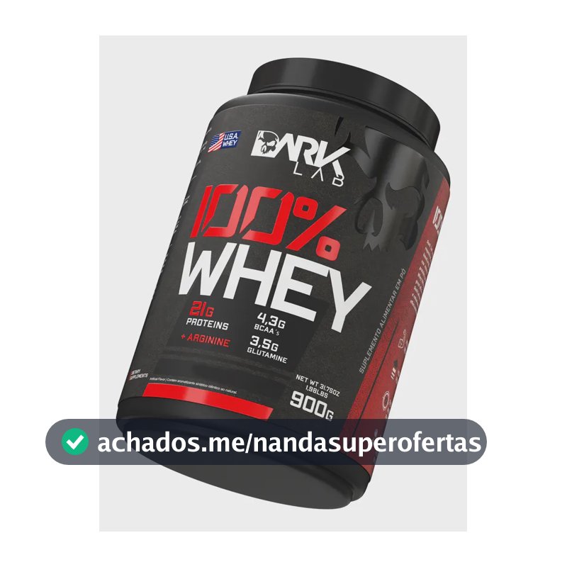 100% Whey Protein Pote 900g Sabor Gelato Di Latte Dark Lab