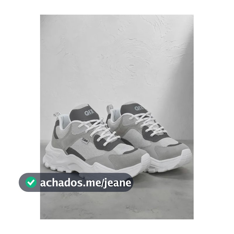 Tênis Qix Higher Cinza 37 Br
