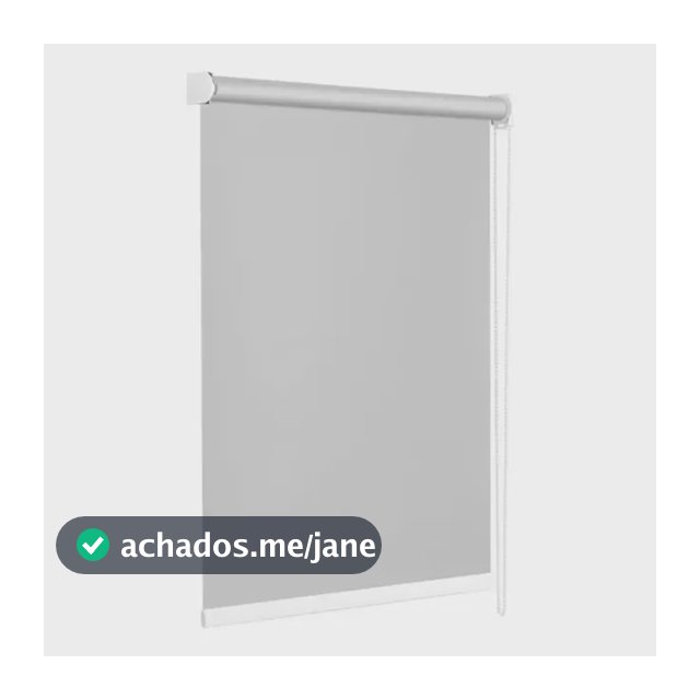 Cortina Rolo Blackout De Medida 1,40x1,40 Blecaute 0% Luz Cinza Largura 140 X Altura 140