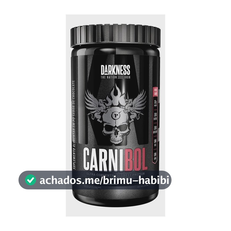 Proteína Darkness Carnibol Beef em pó sabor Chocolate x 900g