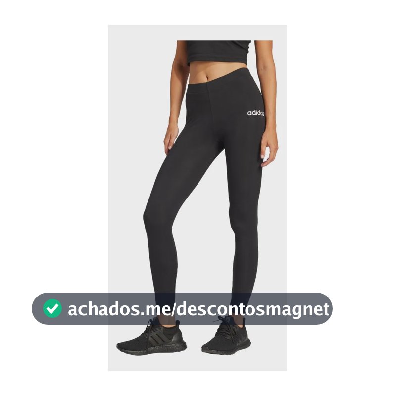 Legging Algodão Essentials Linear adidas