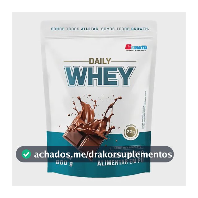 Daily Whey Protein 800g Growth Supplements Chocolate
