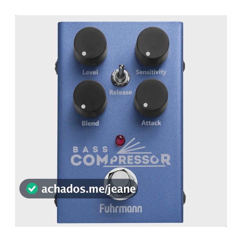 Pedal de Efeitos Bass Compressor Fuhrmann